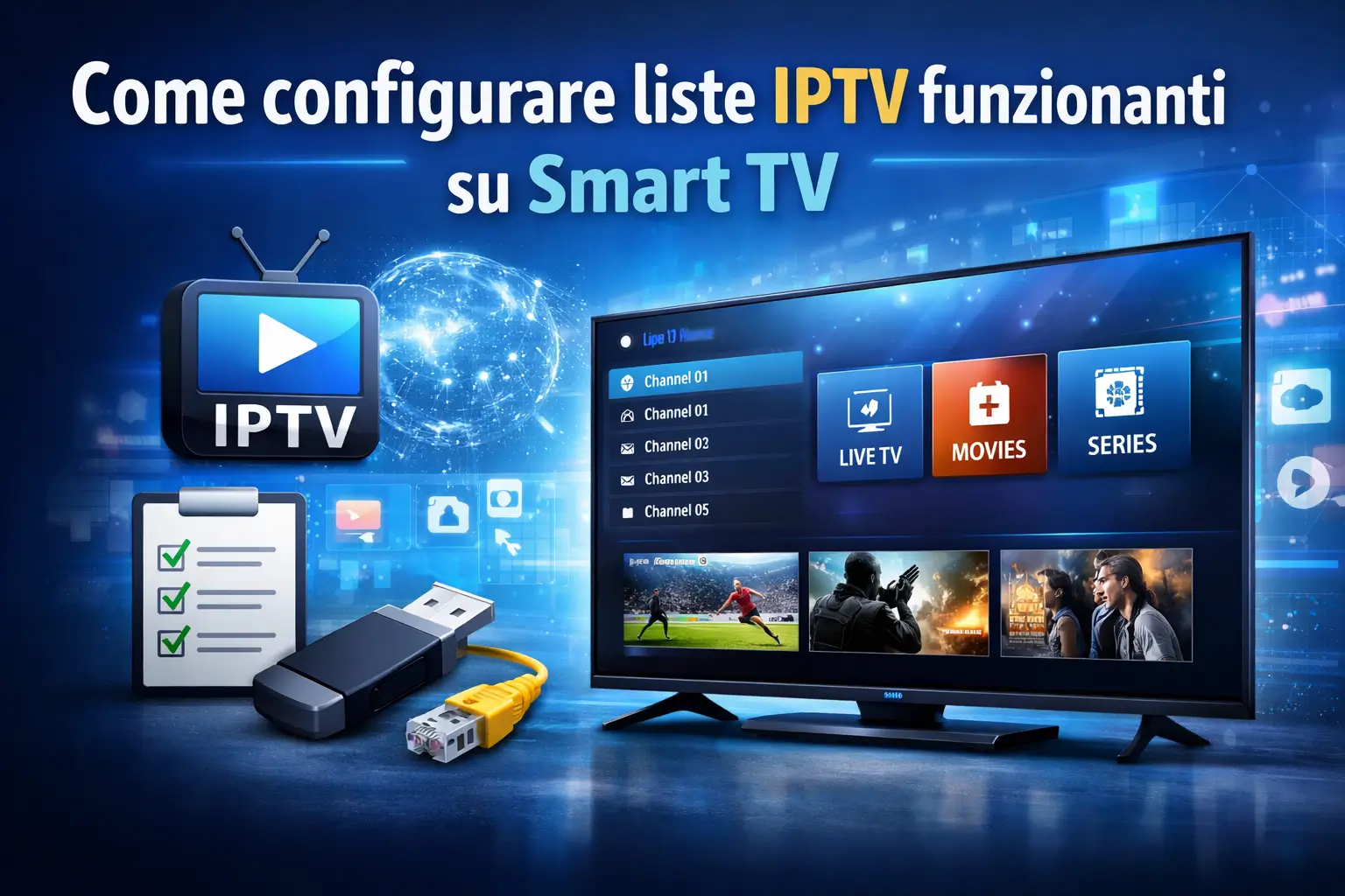 Come configurare liste iptv funzionanti su Smart TV